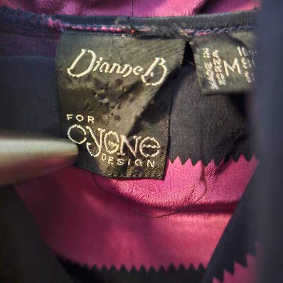 Dramatic Vintage Striped Silk Tunic/Dress - Picture 7 of 12